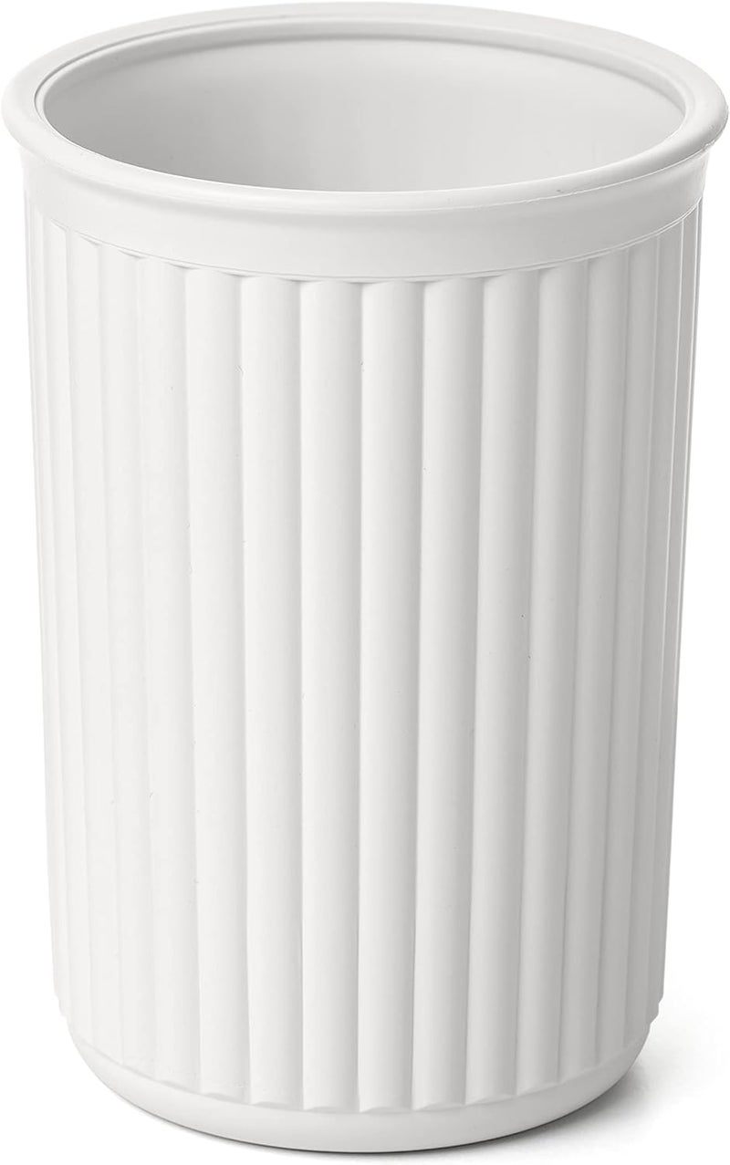 Medium Bathroom Cup - White Pergamon